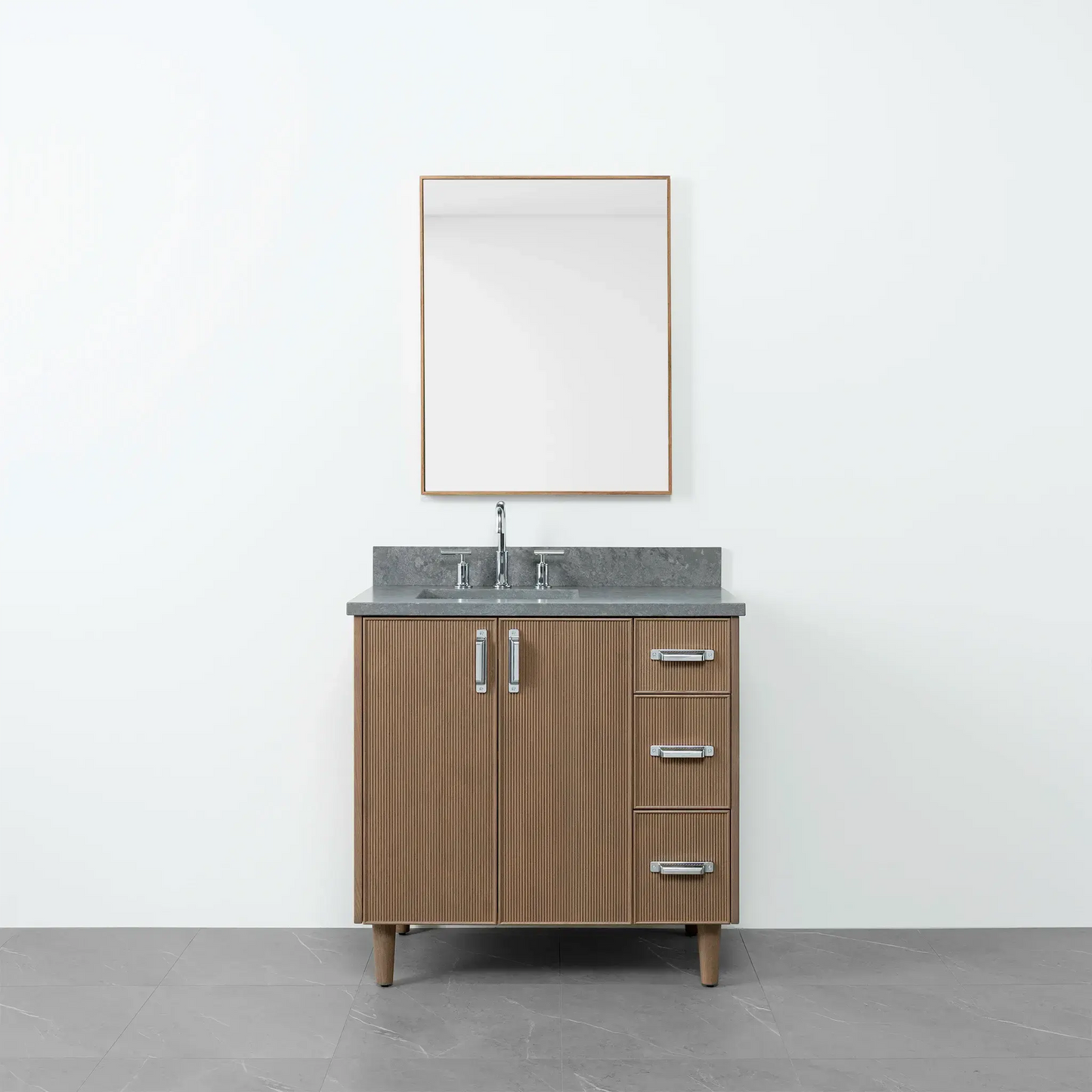 Malibu 36", Teodor® Almond Coast Vanity, Left Sink Teodor Bathroom VanityCanada