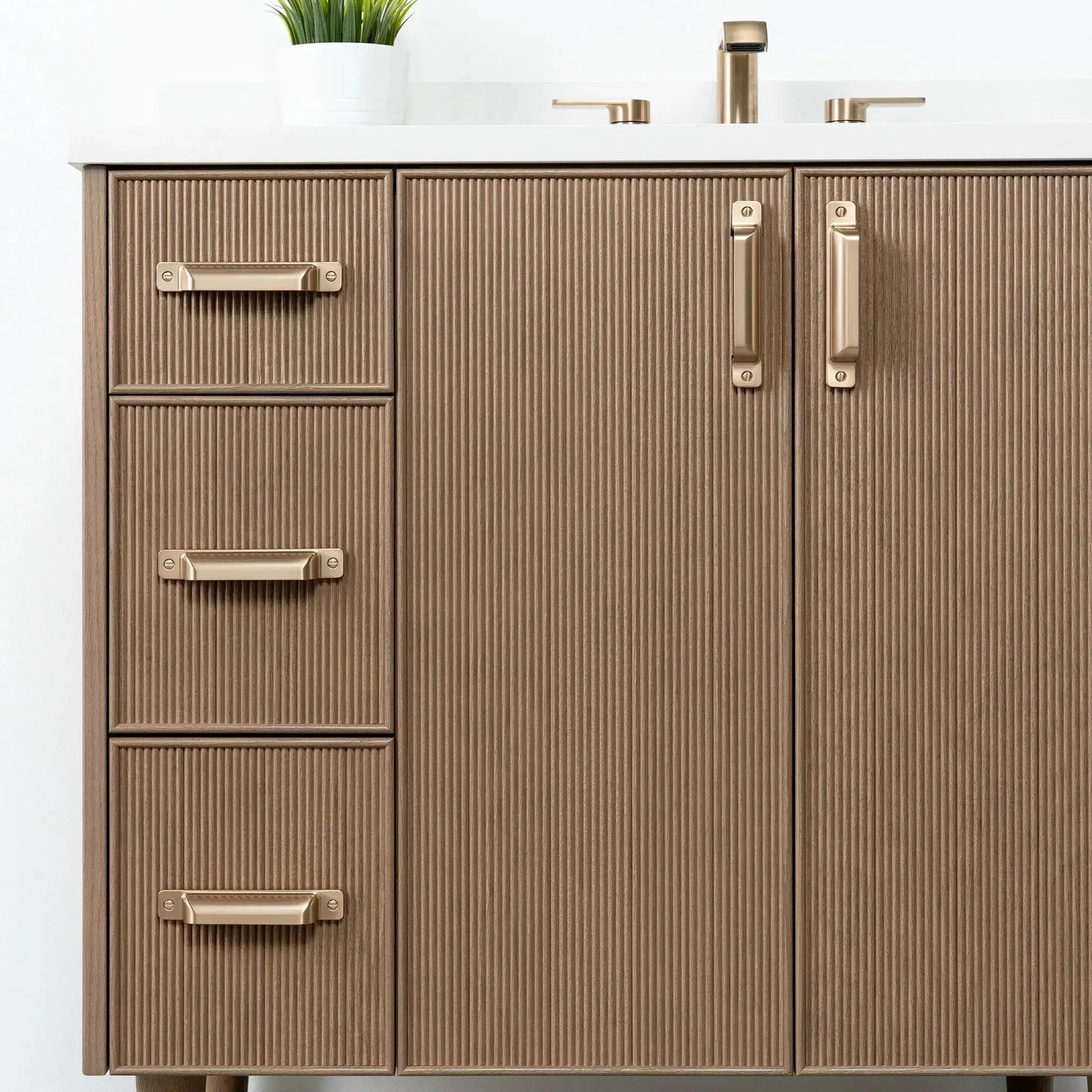 Malibu 36", Teodor® Almond Coast Vanity, Right Sink Teodor Bathroom VanityCanada