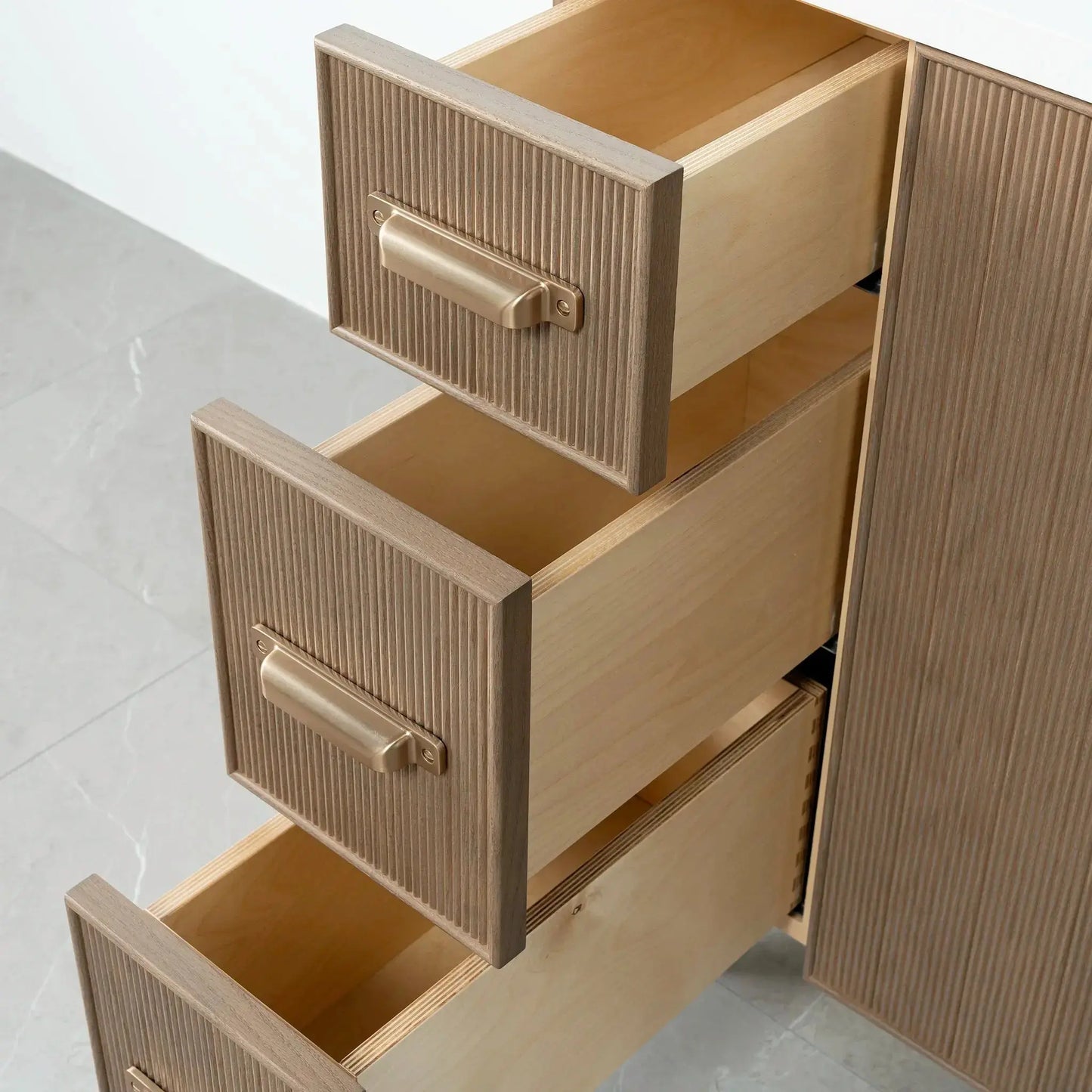 Malibu 36", Teodor® Almond Coast Vanity, Right Sink Teodor Bathroom VanityCanada