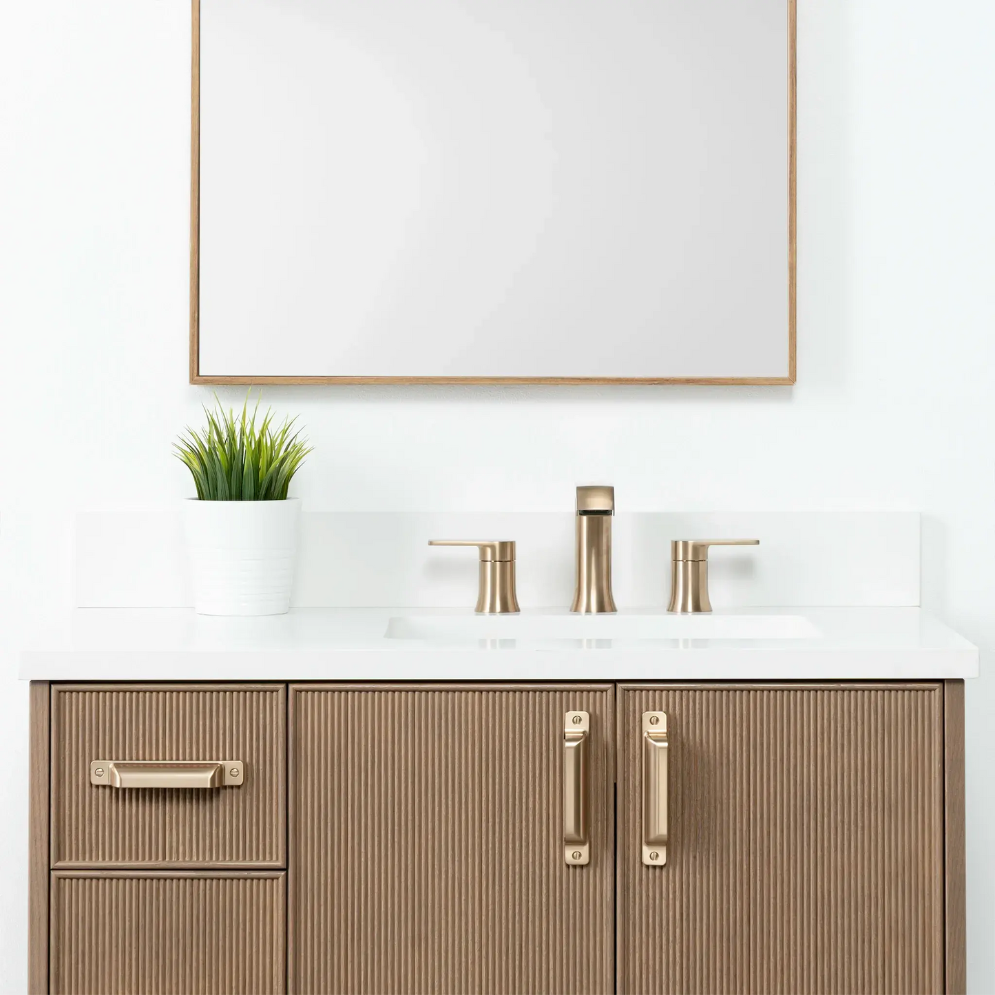 Malibu 36", Teodor® Almond Coast Vanity, Right Sink Teodor Bathroom VanityCanada