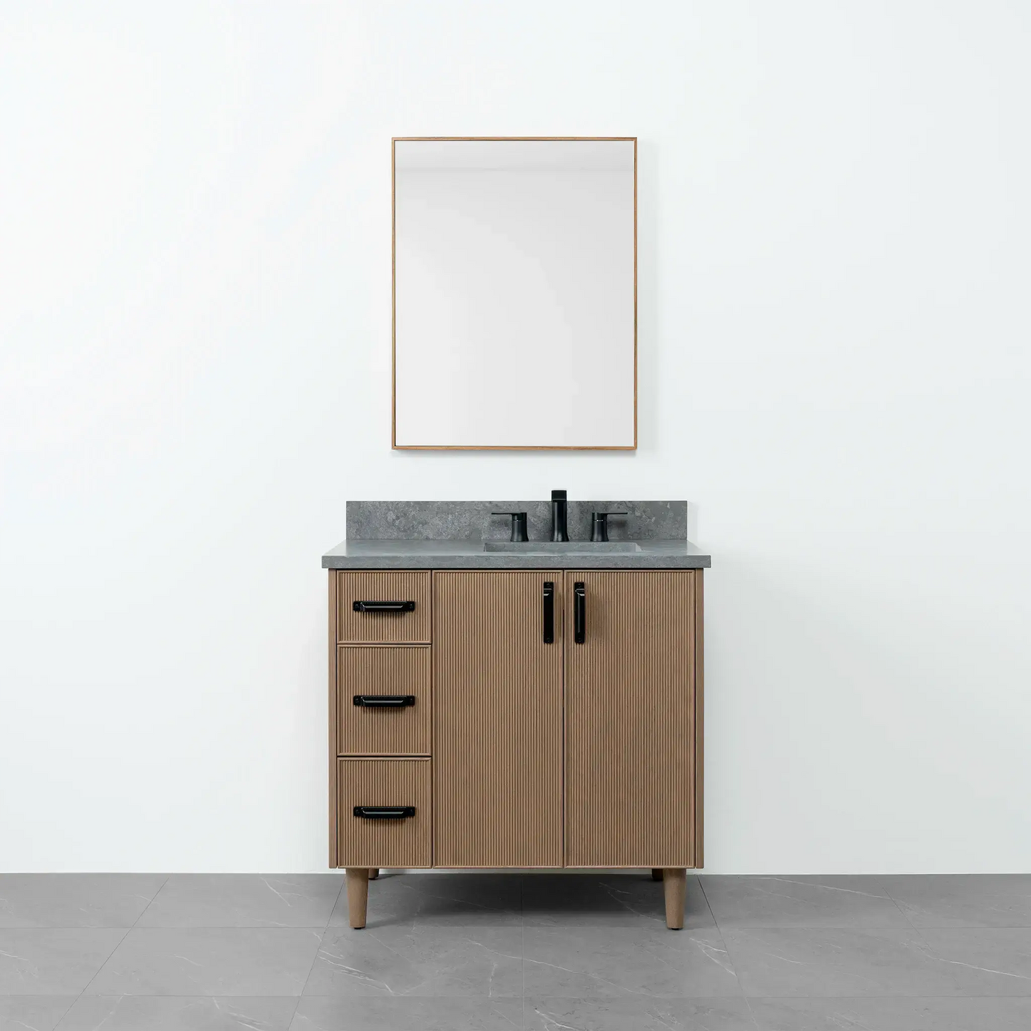 Malibu 36", Teodor® Almond Coast Vanity, Right Sink Teodor Bathroom VanityCanada