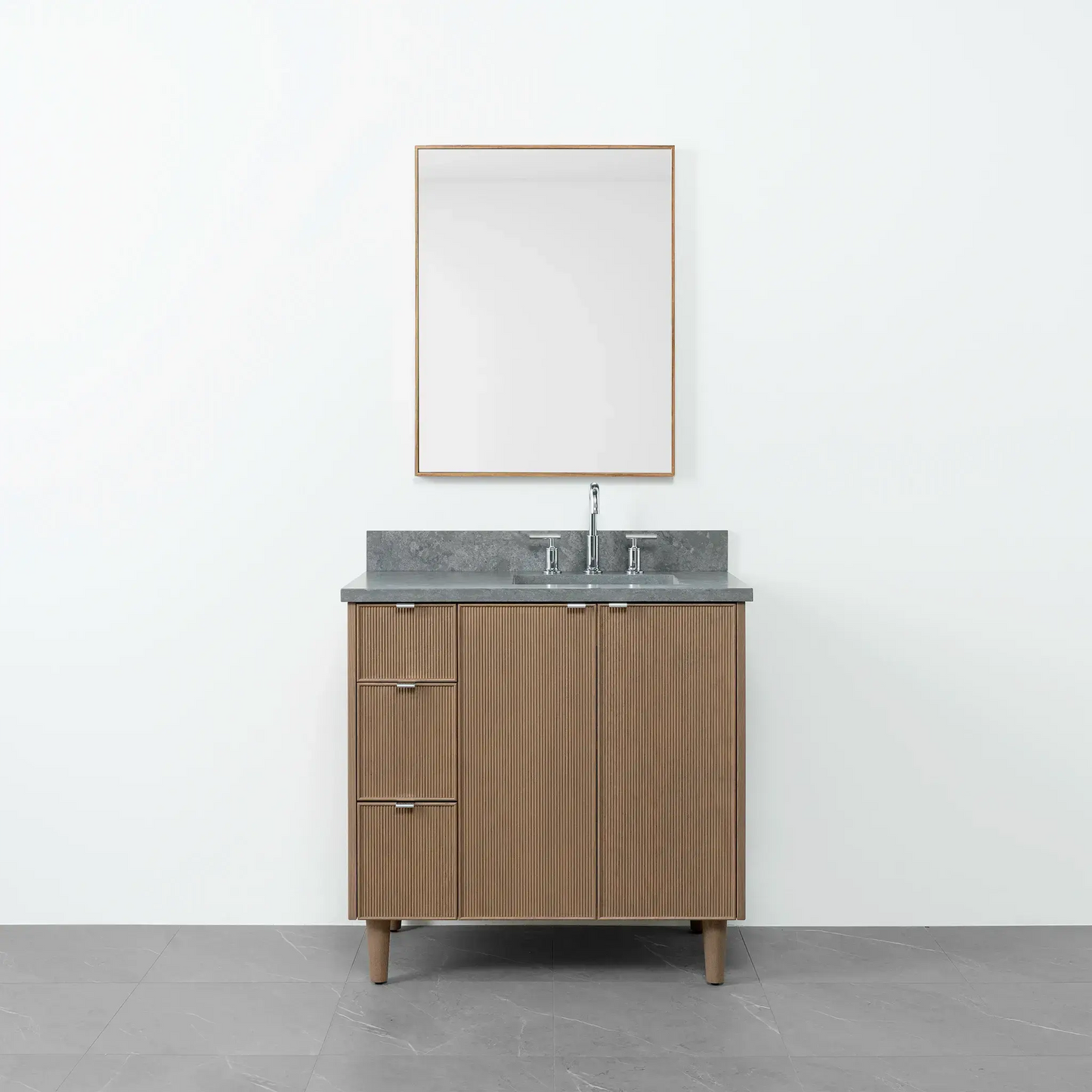 Malibu 36", Teodor® Almond Coast Vanity, Right Sink Teodor Bathroom VanityCanada