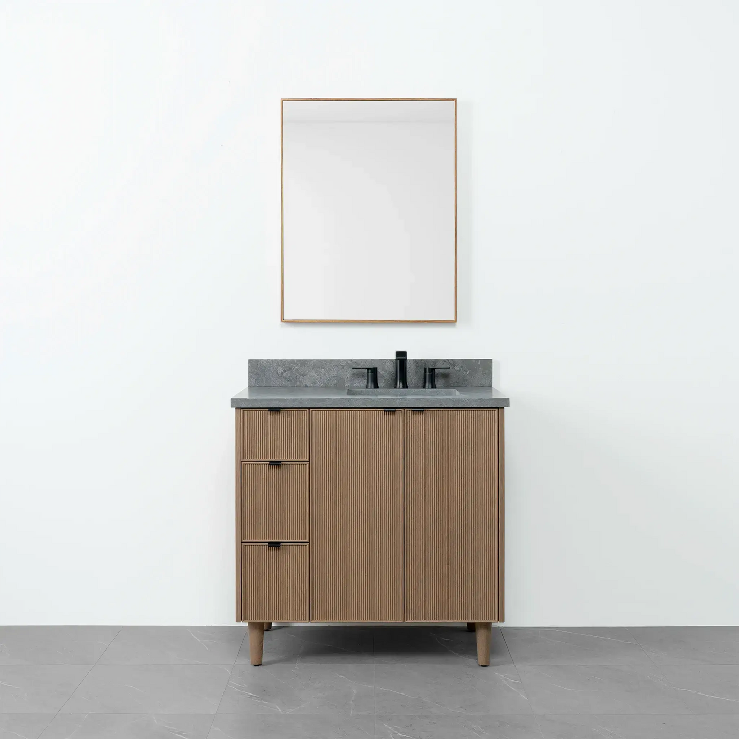 Malibu 36", Teodor® Almond Coast Vanity, Right Sink Teodor Bathroom VanityCanada