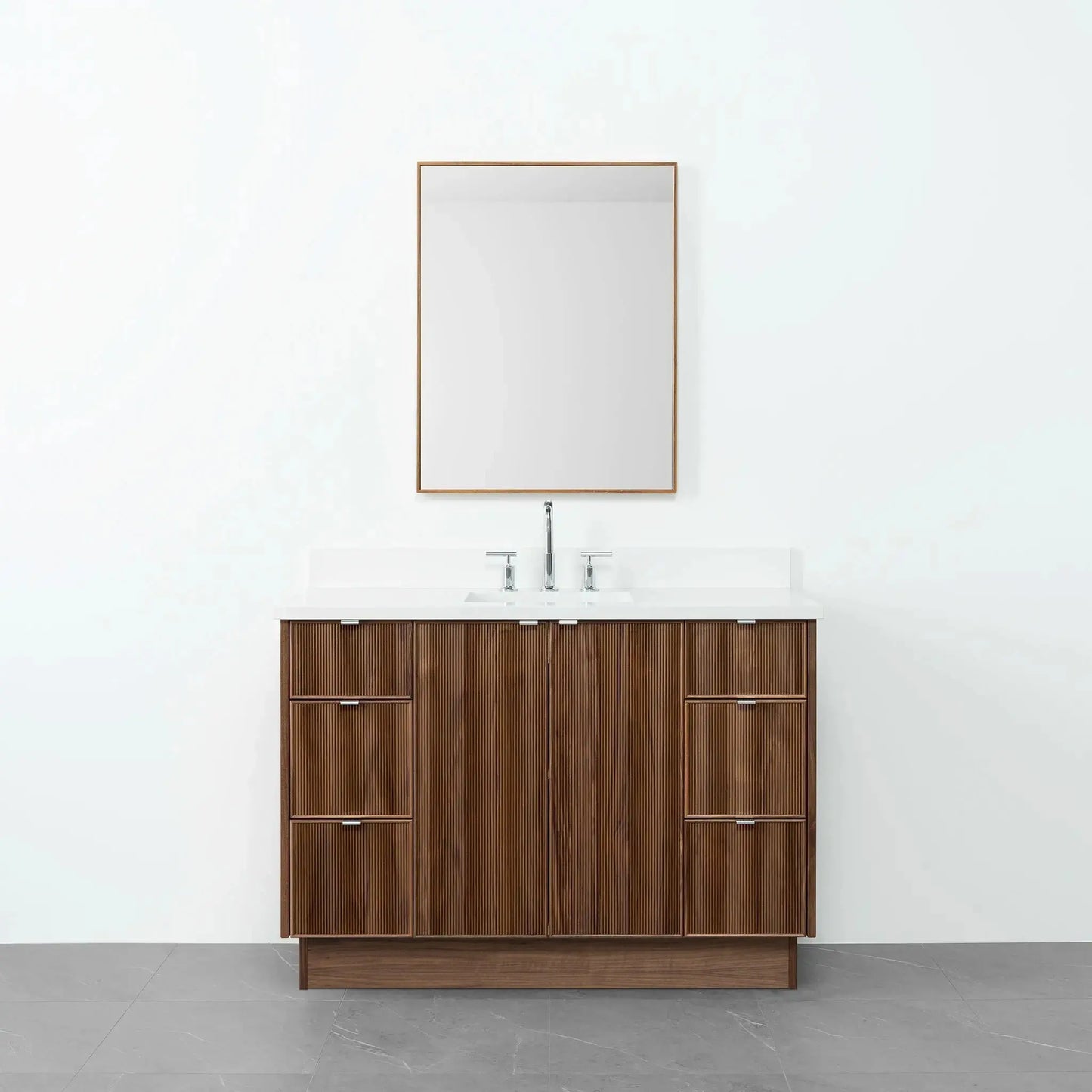 Malibu SLIM 48" American Black Walnut Bathroom Vanity Teodor Bathroom Vanity Canada