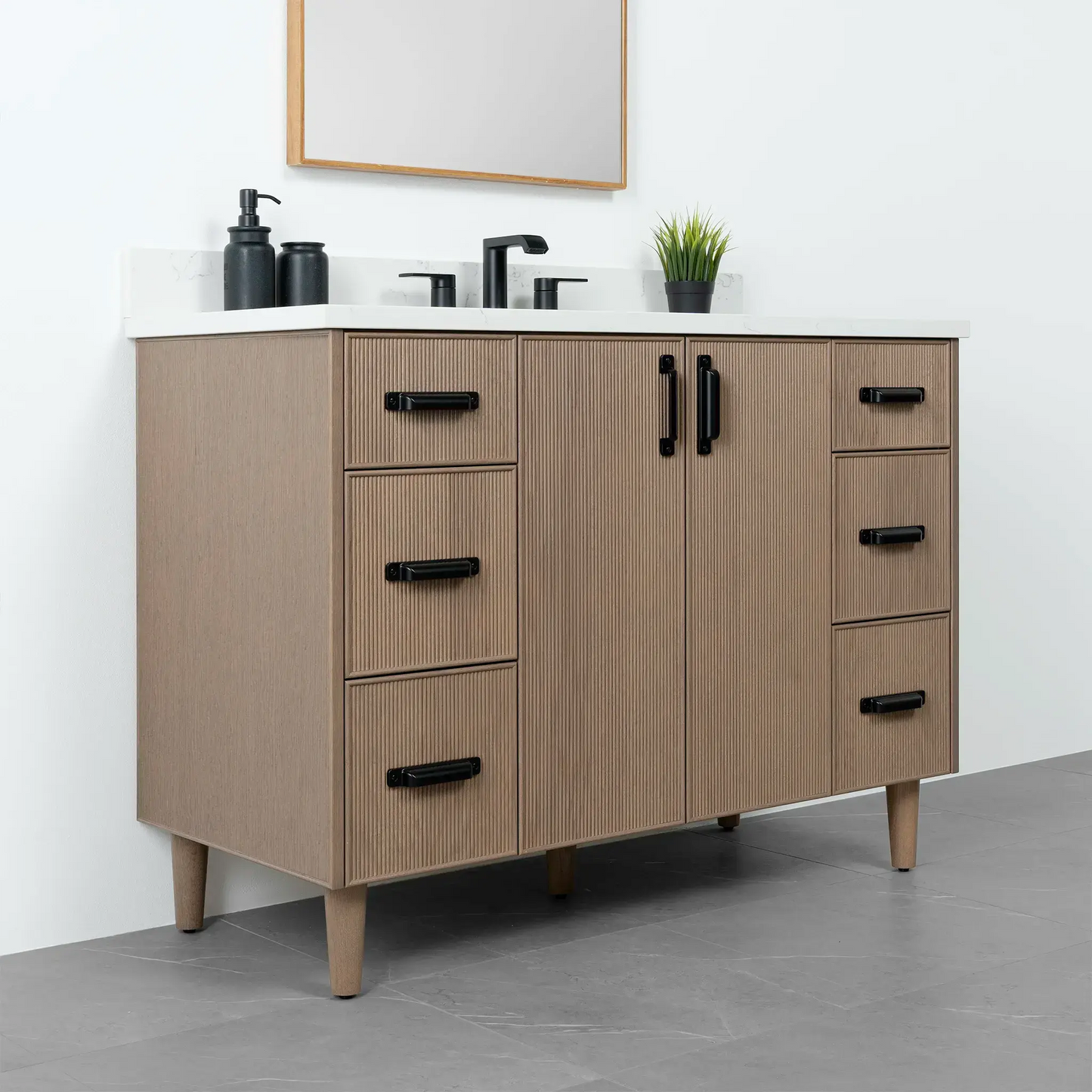 Malibu 48", Teodor® Almond Coast Vanity Teodor Bathroom VanityCanada