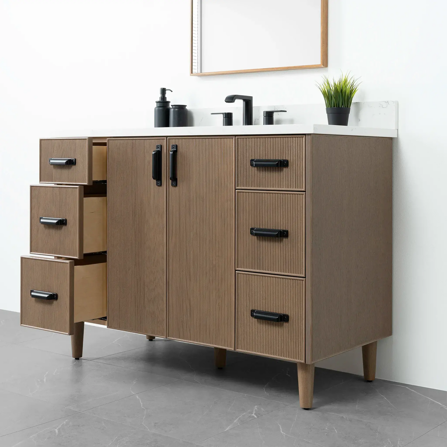 Malibu 48", Teodor® Almond Coast Vanity Teodor Bathroom VanityCanada