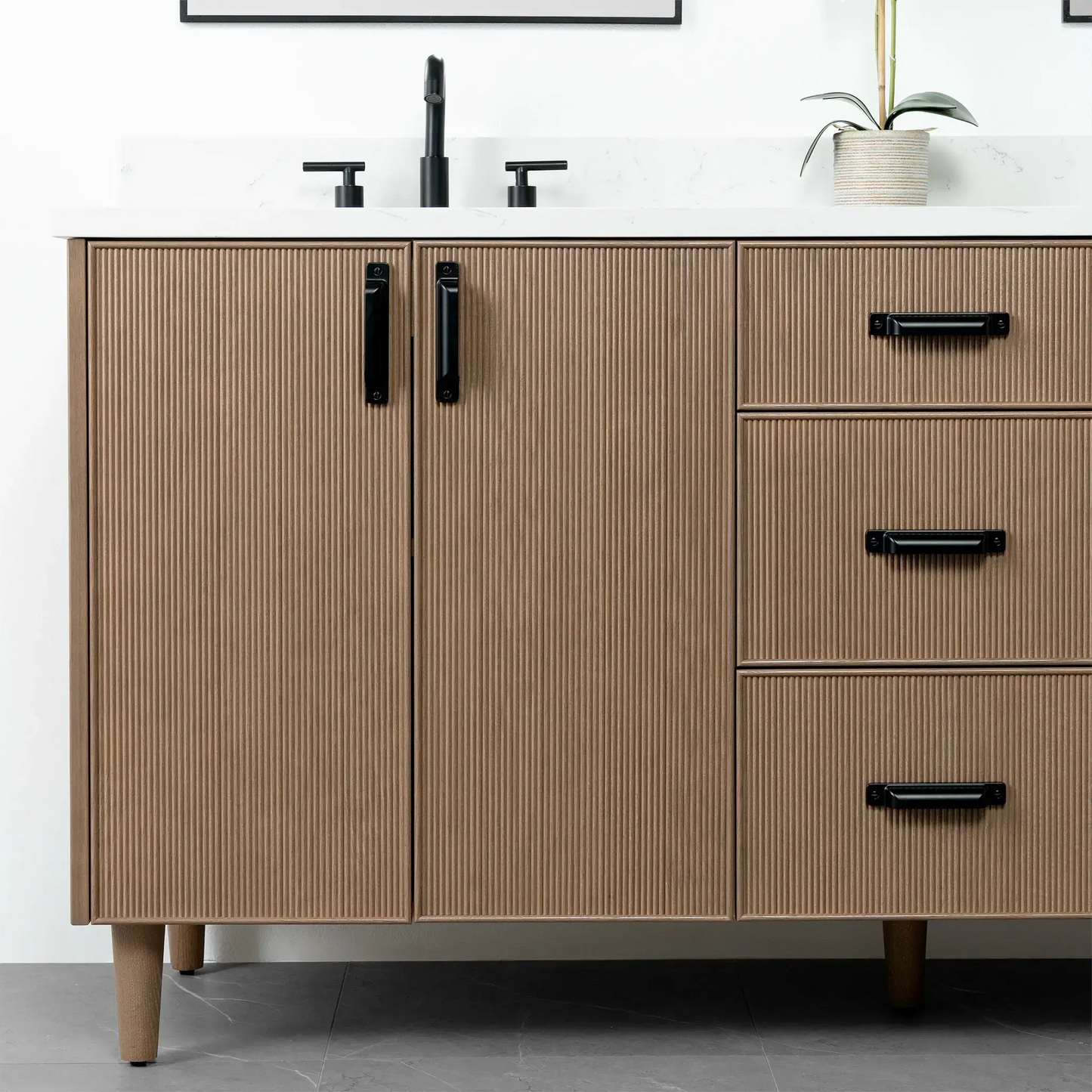 Malibu 72", Teodor® Almond Coast Vanity, Double Sink Teodor Bathroom VanityCanada