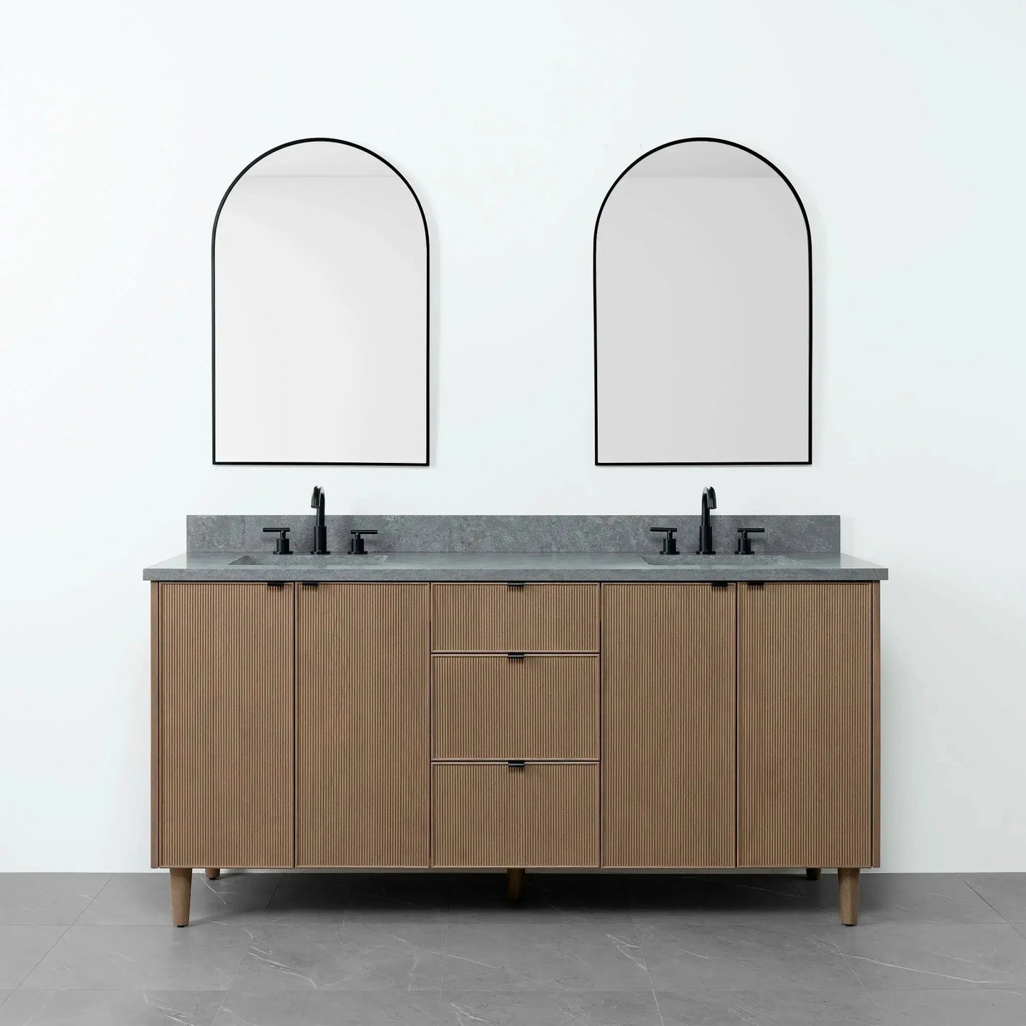 Malibu 72", Teodor® Almond Coast Vanity, Double Sink Teodor Bathroom VanityCanada