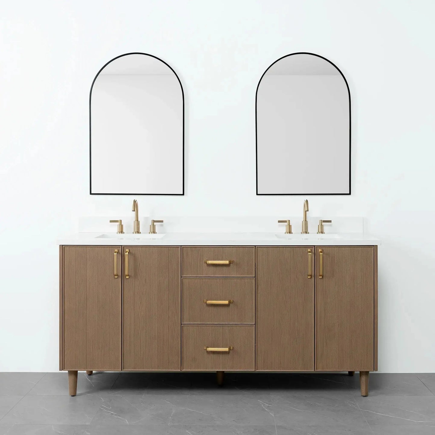 Malibu 72", Teodor® Almond Coast Vanity, Double Sink Teodor Bathroom VanityCanada