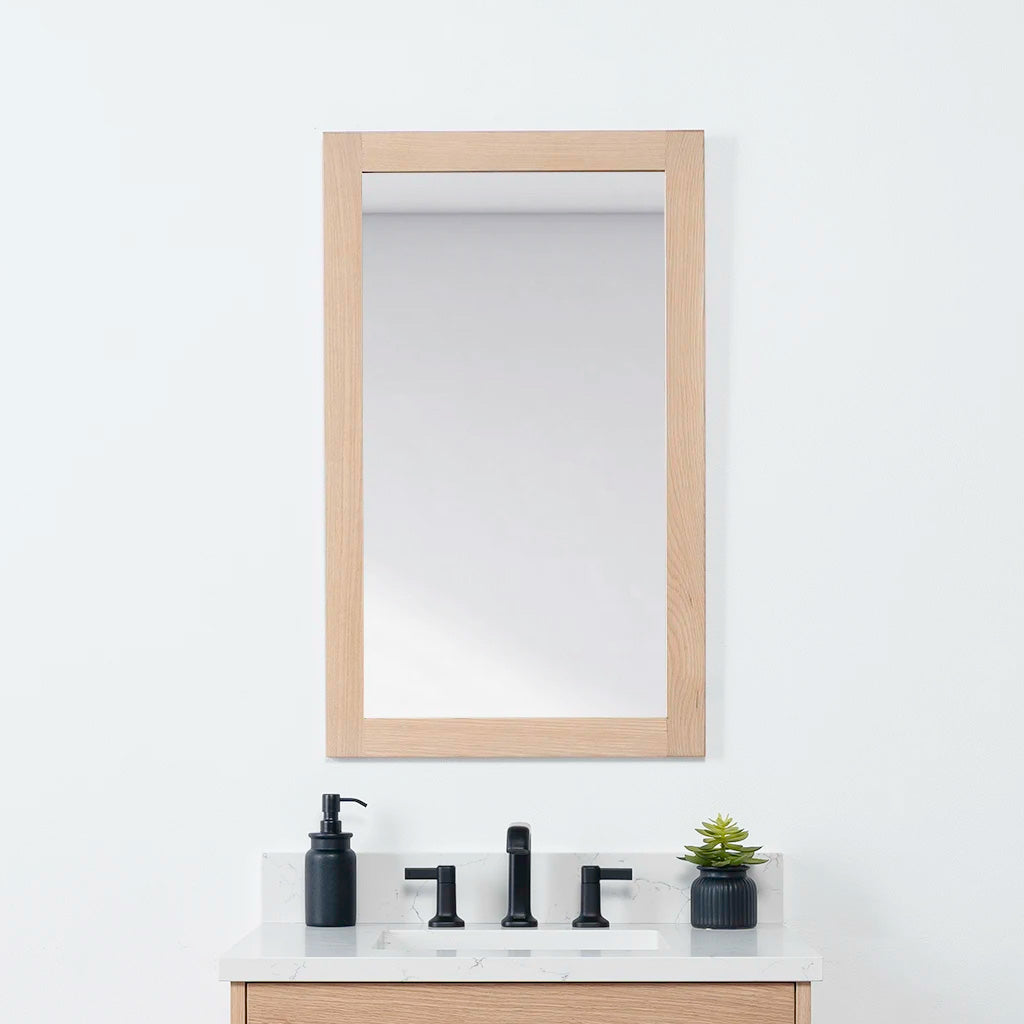 Natural White Oak Mirror 22