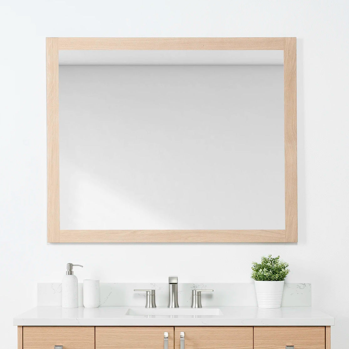 Natural White Oak Mirror 44