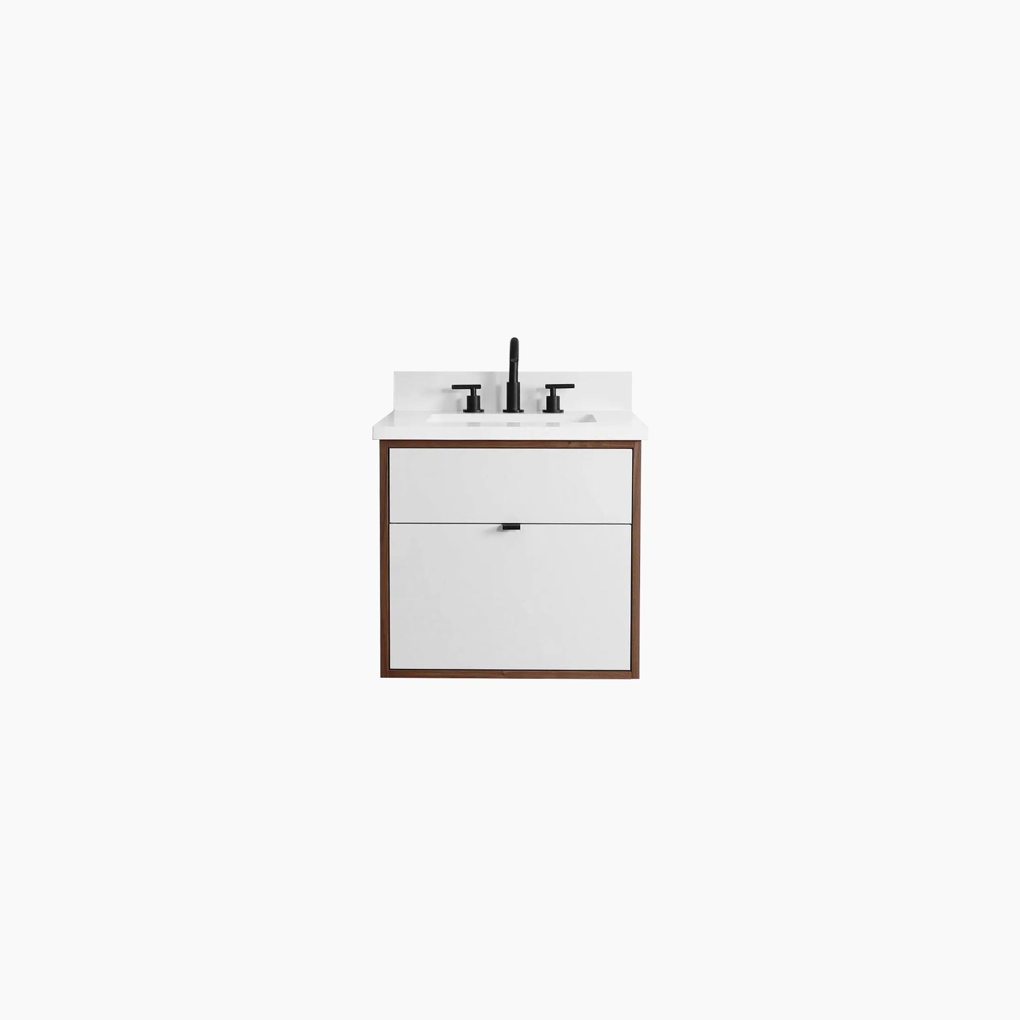 Sidney 24 Wall Mount Gloss White Bathroom Vanity