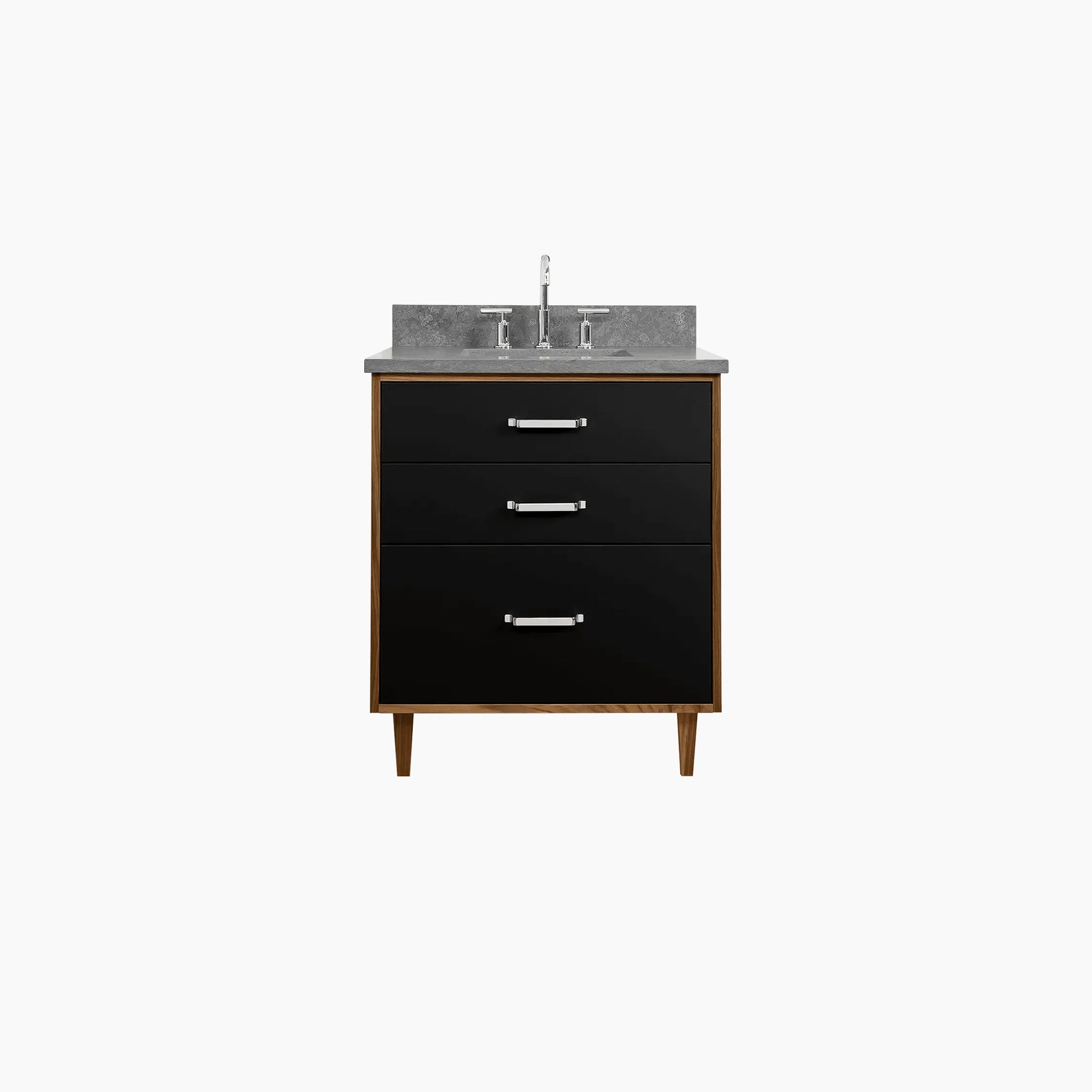 Sidney 30 Matte Black Bathroom Vanity