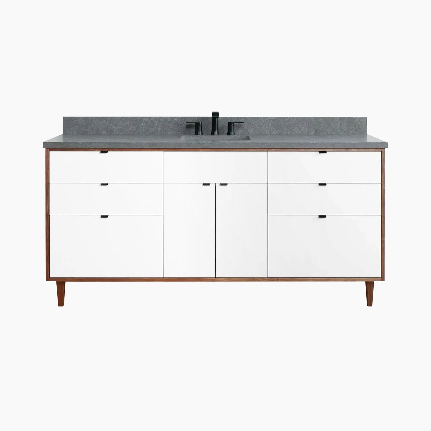 Sidney SLIM 72" Gloss White Bathroom Vanity Teodor Bathroom Vanity Canada