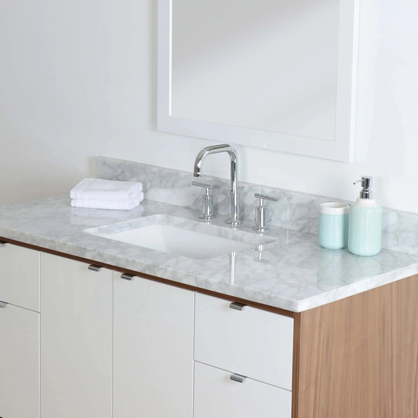 Sidney SLIM 48" Wall Mount Gloss White Bathroom Vanity Teodor Bathroom Vanity Canada