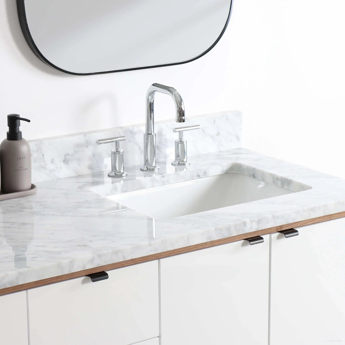 Sidney SLIM 60" Wall Mount Gloss White Bathroom Vanity, Double Sink Teodor Bathroom Vanity Canada