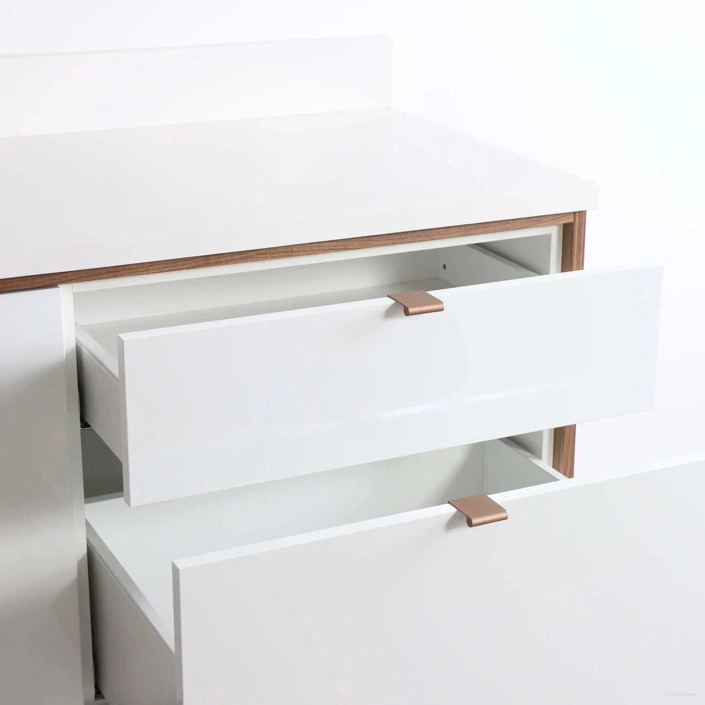 Sidney SLIM 72" Wall Mount Gloss White Bathroom Vanity Teodor Bathroom Vanity Canada