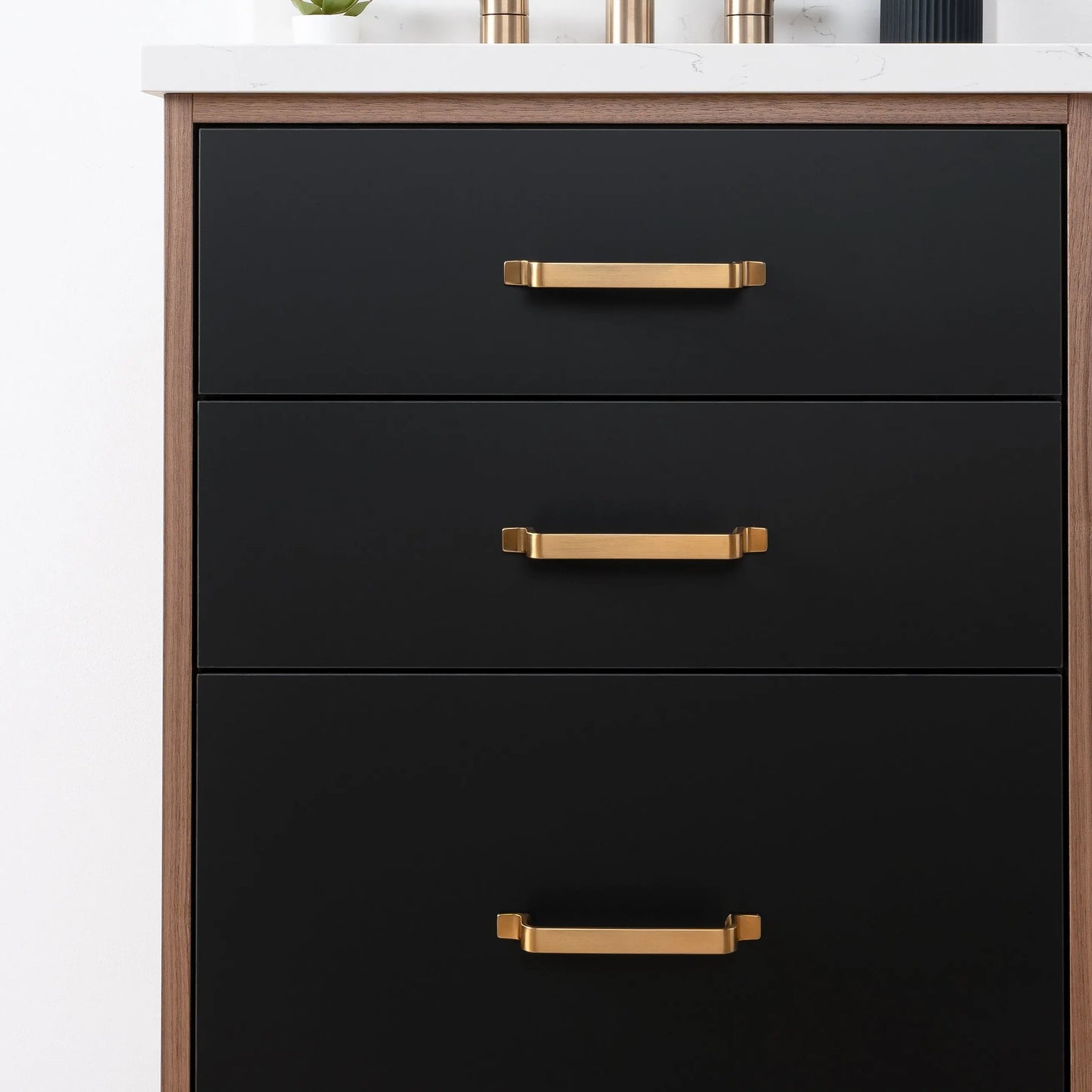 Sidney SLIM, 24" Teodor® Modern Matte Black Vanity Teodor Bathroom VanityCanada
