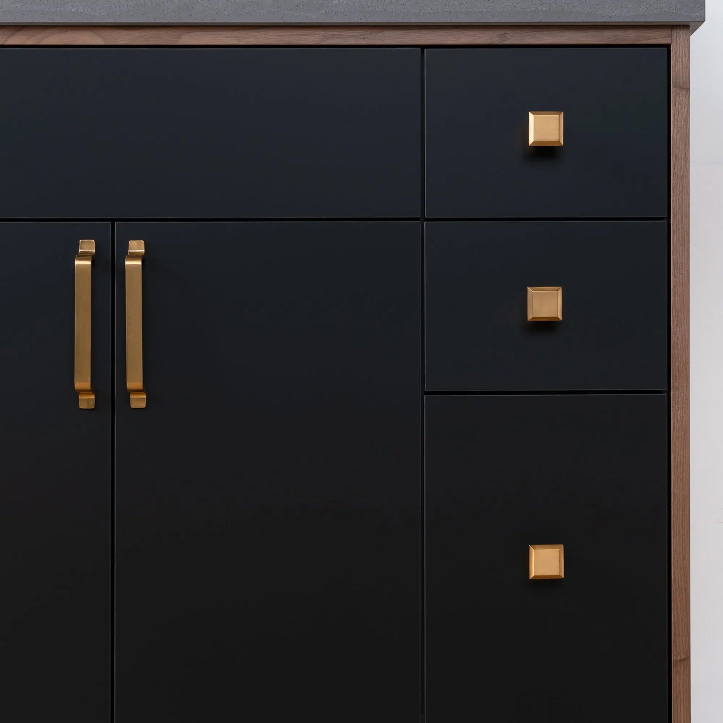 Sidney SLIM, 36" Teodor® Modern Matte Black Vanity, Left Sink Teodor Bathroom VanityCanada