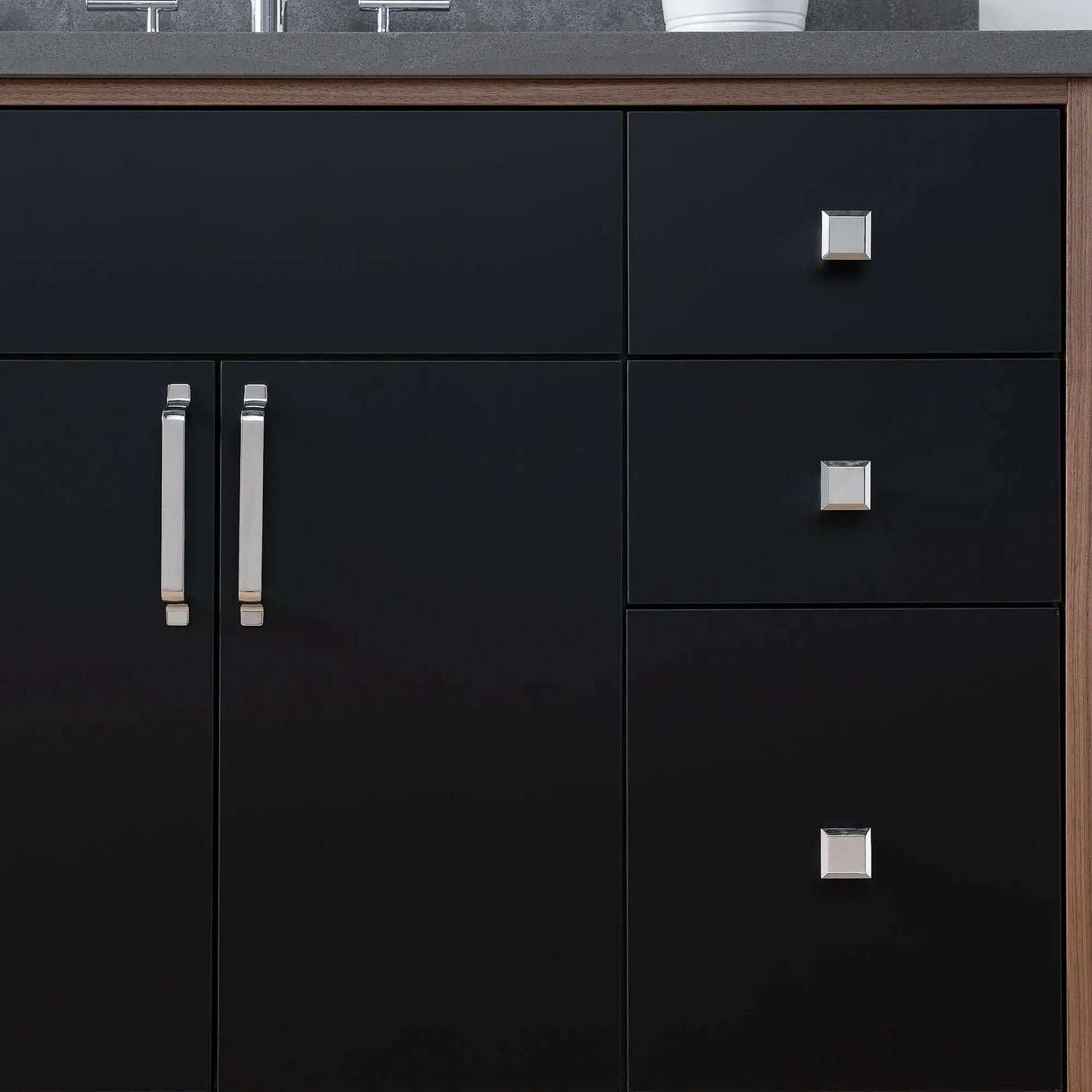 Sidney SLIM, 48" Teodor® Modern Matte Black Vanity Teodor Bathroom VanityCanada