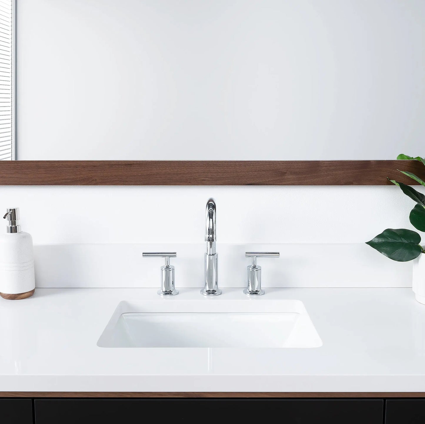 Sidney SLIM, 60" Teodor® Modern Matte Black Vanity Teodor Bathroom VanityCanada