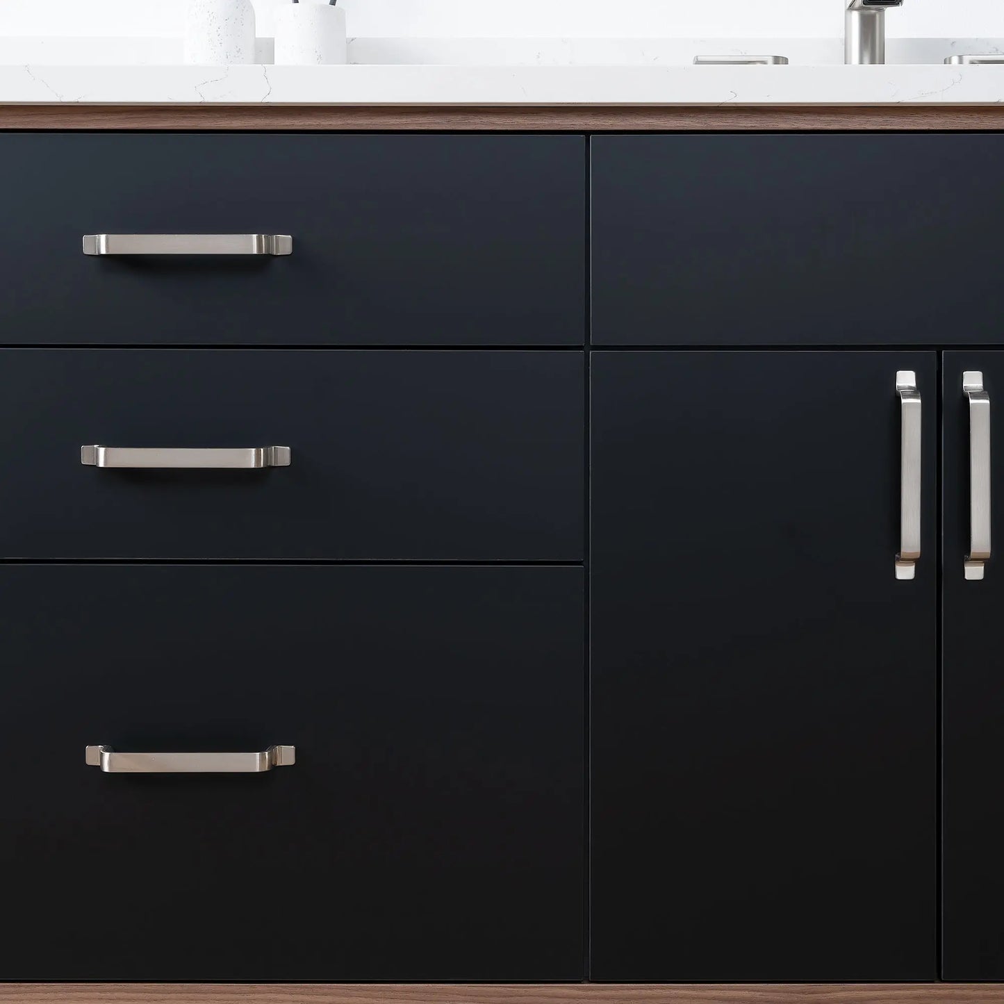 Sidney SLIM, 72" Teodor® Modern Matte Black Vanity Teodor Bathroom VanityCanada