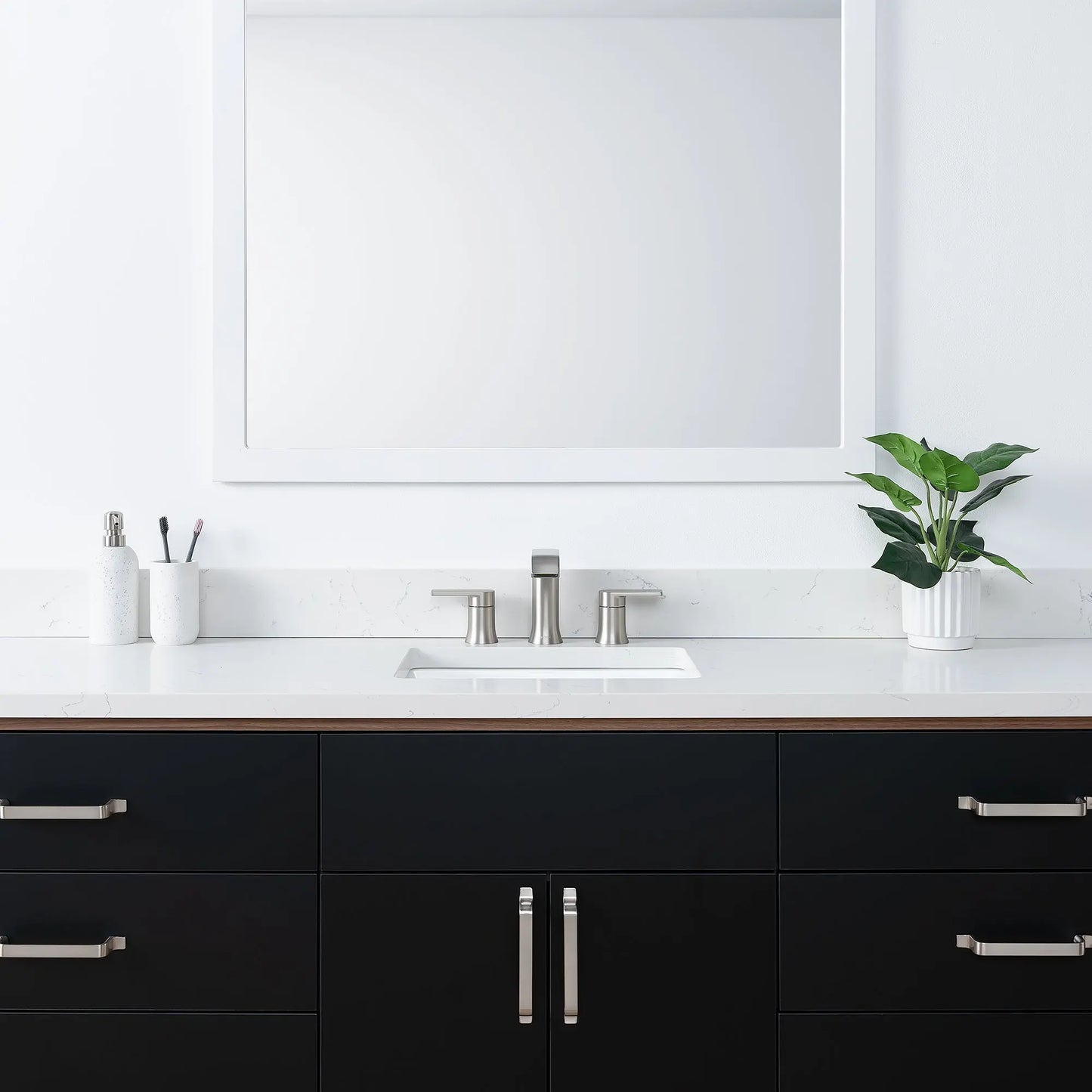 Sidney SLIM, 72" Teodor® Modern Matte Black Vanity Teodor Bathroom VanityCanada
