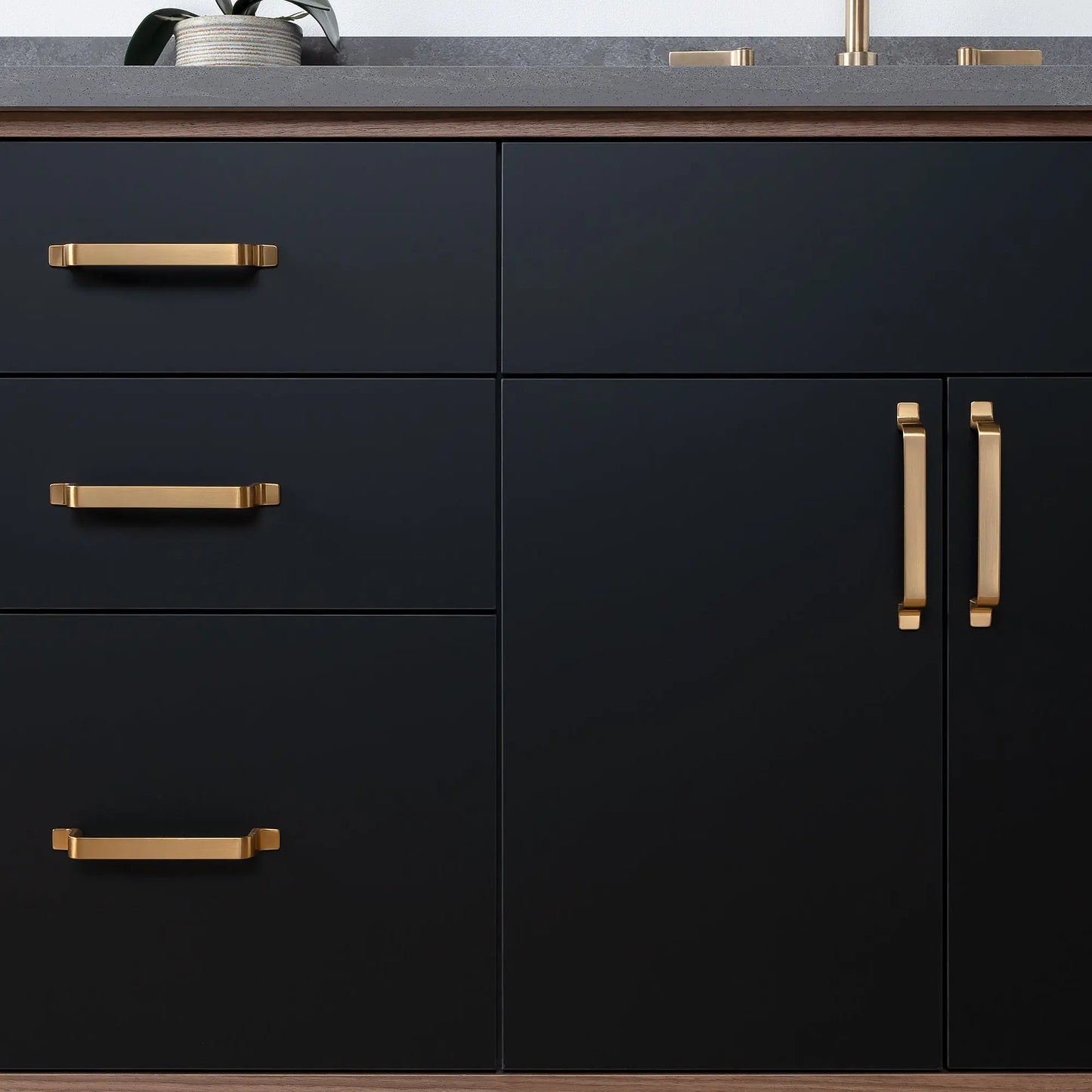 Sidney SLIM, 72" Teodor® Modern Matte Black Vanity, Double Sink Teodor Bathroom VanityCanada