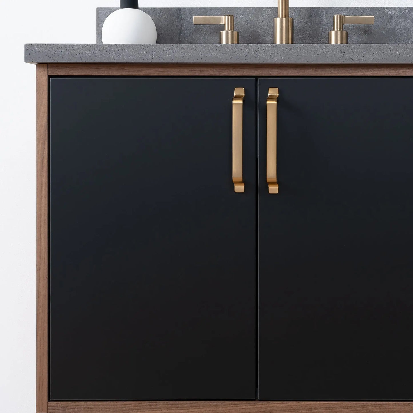 Sidney SLIM, 72" Teodor® Modern Wall Mount Matte Black Vanity, Double Sink Teodor Bathroom VanityCanada