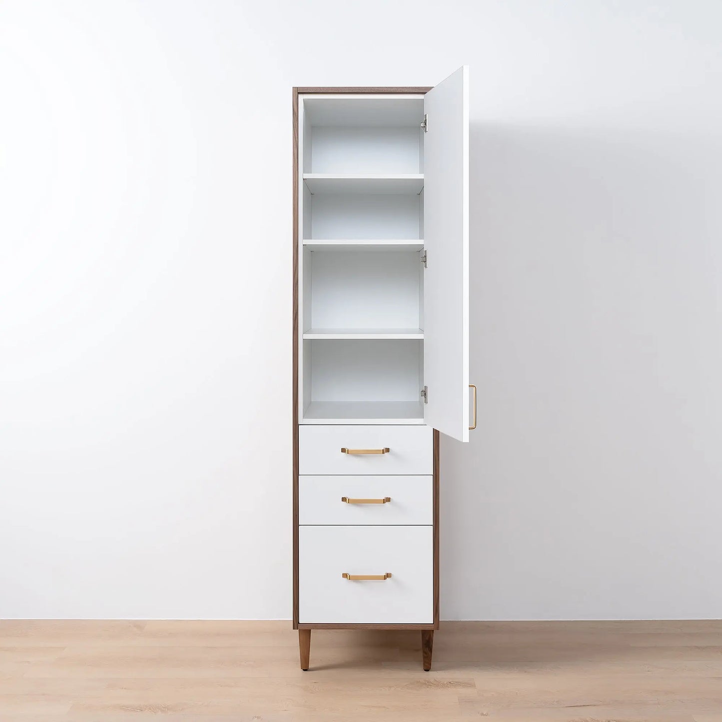 Sidney, Teodor® Gloss White Linen Cabinet Teodor Bathroom VanityCanada