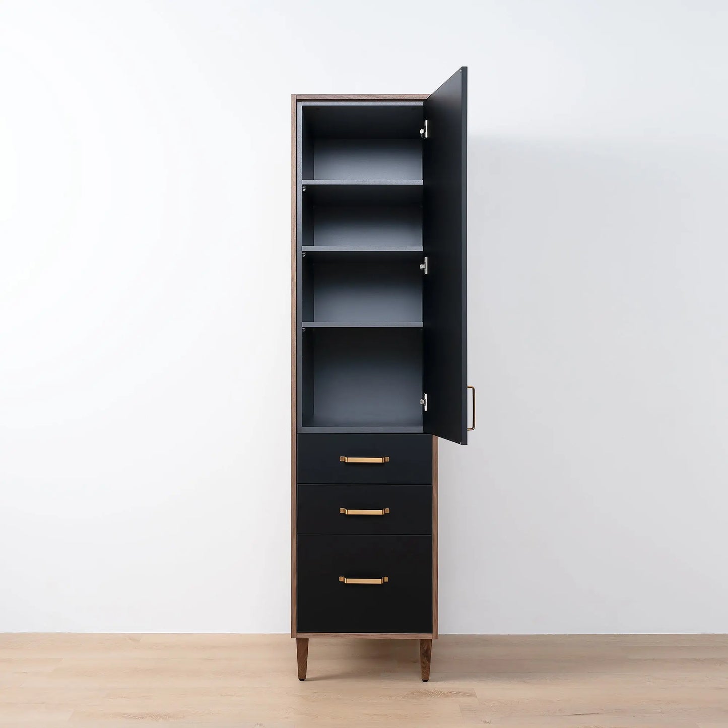 Sidney, Teodor® Matte Black Linen Cabinet Teodor Bathroom VanityCanada