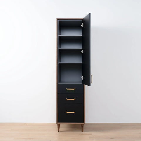 Sidney, Teodor® Matte Black Linen Cabinet Teodor Bathroom VanityCanada