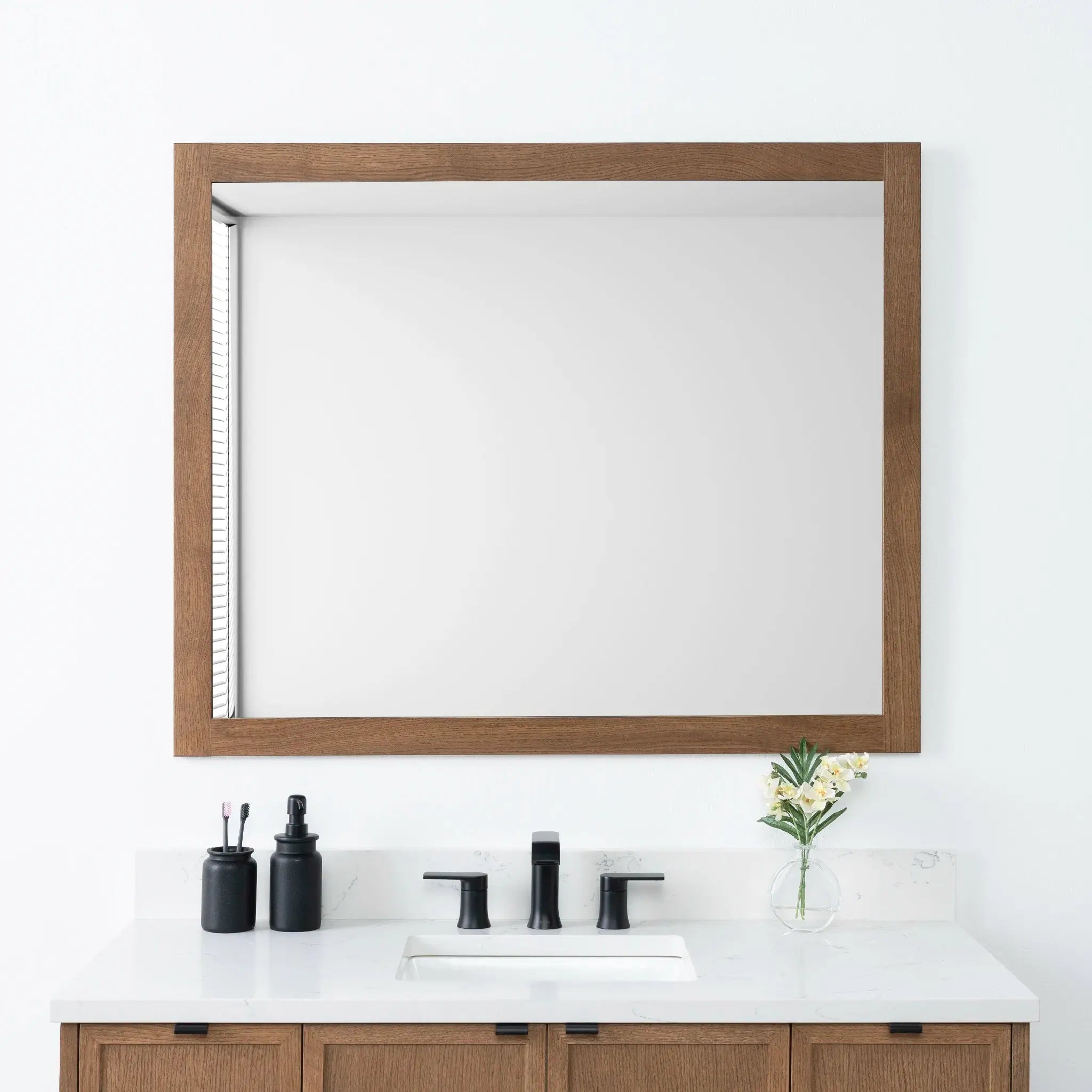 Mid Century Oak Mirror 44