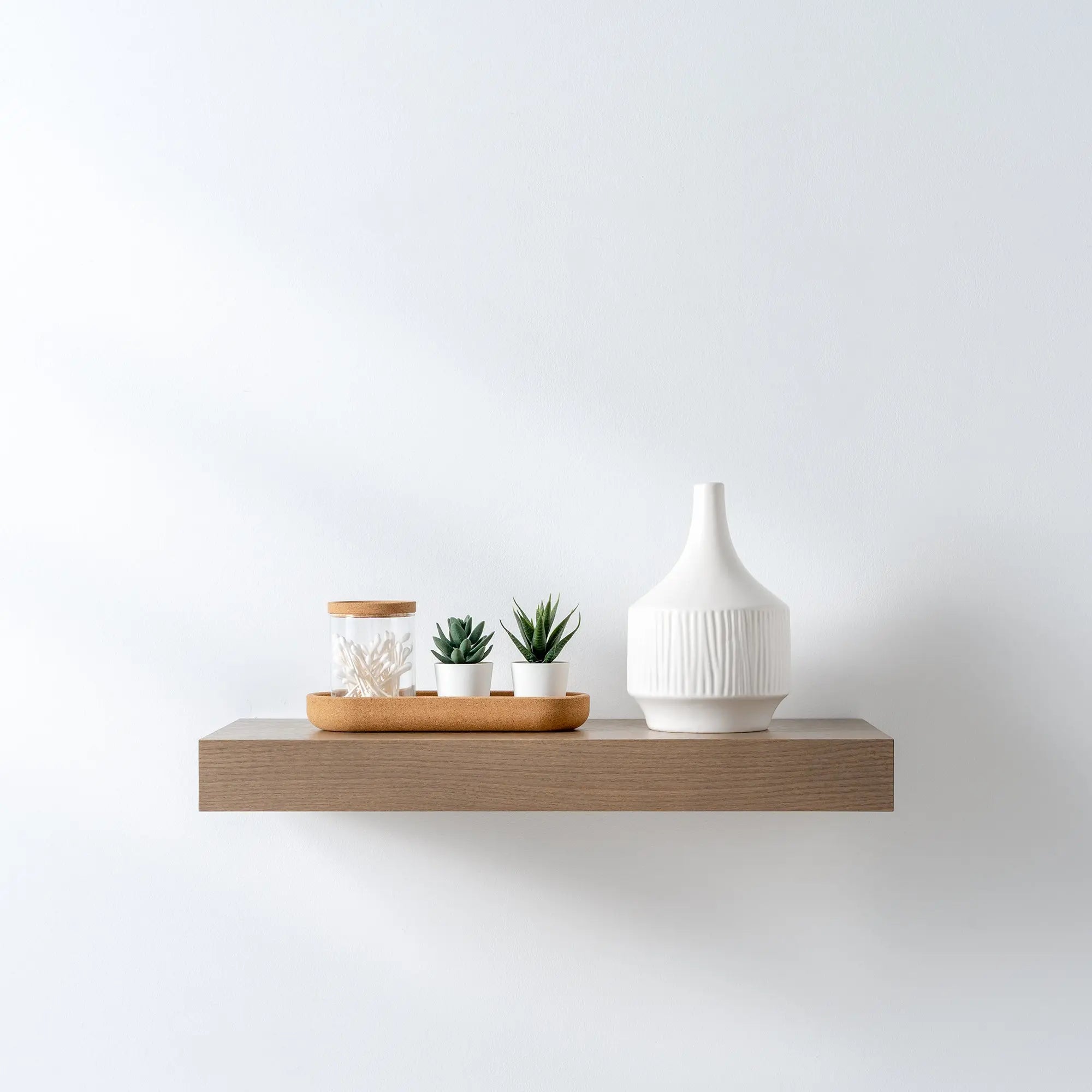 Almond Coast Floating Shelf