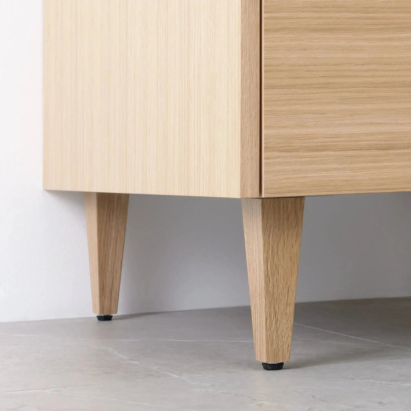 Ashbury SLIM 72" Natural White Oak Bathroom Vanity, Double Sink - All Drawers Teodor Bathroom Vanity Canada