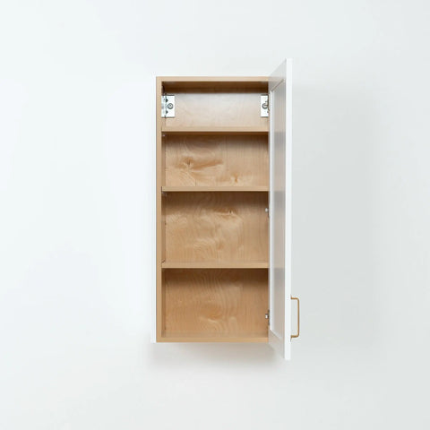 Bridgeport Satin White Wall Cabinet - Teodor Vanities