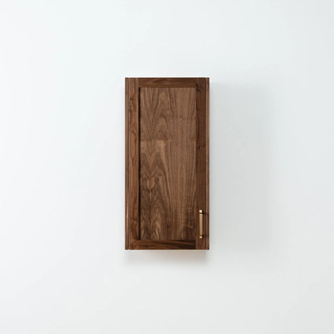 Bridgeport American Black Walnut Wall Cabinet - Teodor Vanities