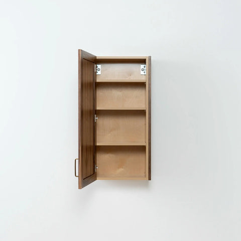 Bridgeport American Black Walnut Wall Cabinet - Teodor Vanities