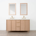
                  
                    Cape Breton SLIM 60" White Oak Bathroom Vanity, Double Sink
                  
                