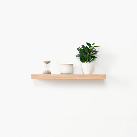 Natural White Oak Floating Shelf