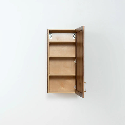 Bridgeport American Black Walnut Wall Cabinet - Teodor Vanities