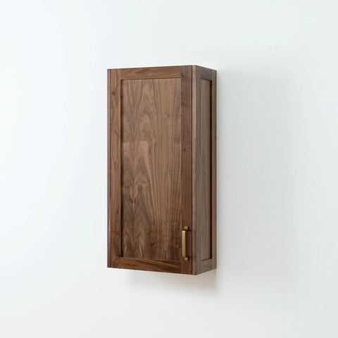 Bridgeport American Black Walnut Wall Cabinet - Teodor Vanities