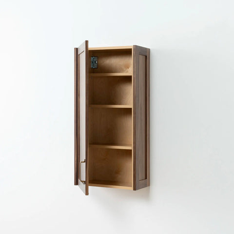 Bridgeport American Black Walnut Wall Cabinet - Teodor Vanities