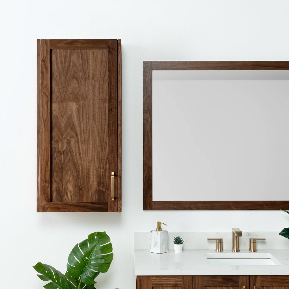 
                  
                    Bridgeport American Black Walnut Wall Cabinet - Teodor Vanities
                  
                