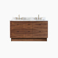 
                  
                    Asher 60" American Black Walnut Bathroom Vanity, Double Sink
                  
                