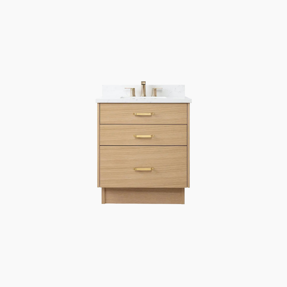 Austin 30" Natural White Oak Bathroom Vanity