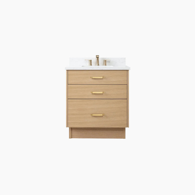 Austin 30" Natural White Oak Bathroom Vanity