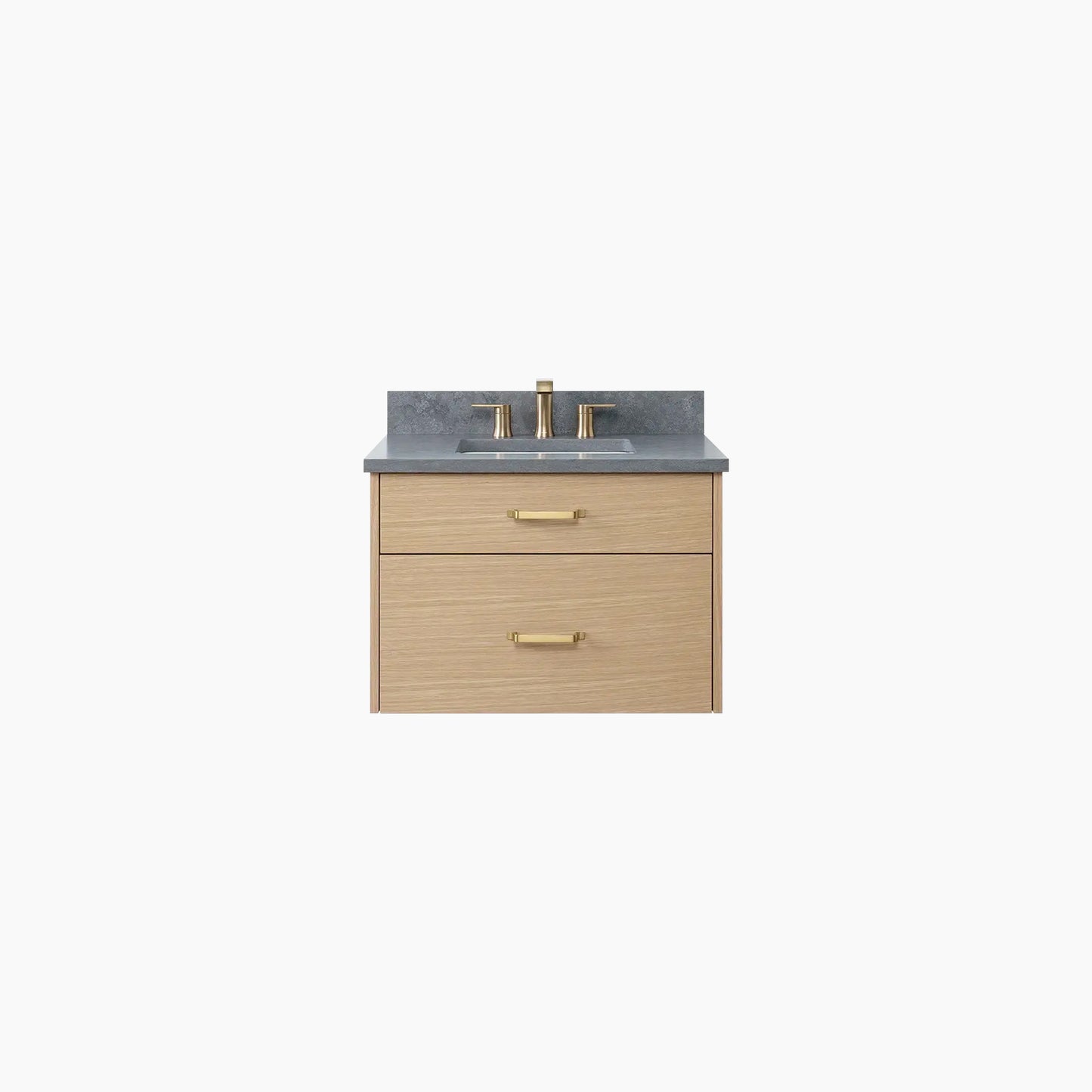 Austin 30" Wall Mount Natural White Oak Bathroom Vanity