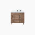 
                  
                    Austin 36" American Black Walnut Bathroom Vanity, Right Sink
                  
                