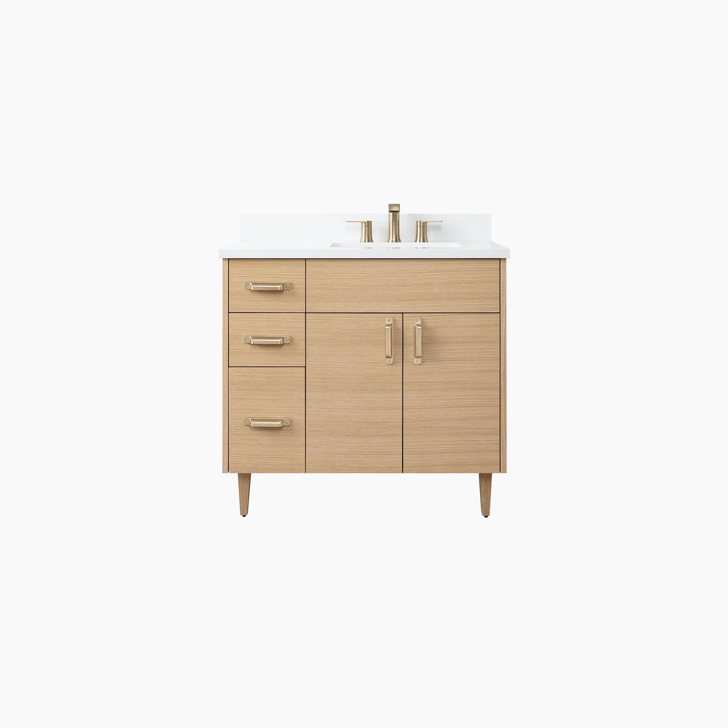 
                  
                    Austin 36" Natural White Oak Bathroom Vanity, Right Sink
                  
                